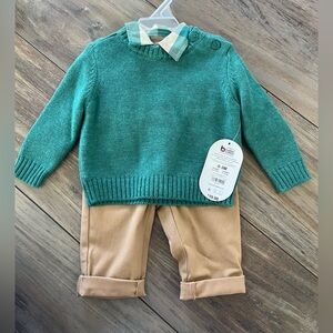 Baby boy Christmas outfit size 0-3 months 3 pieces set